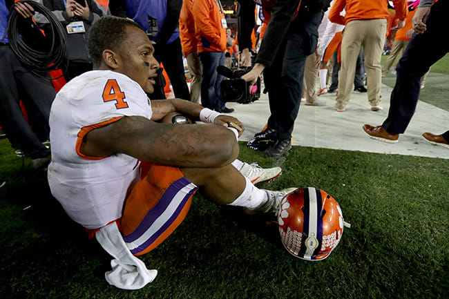 Coming off a national title game victory, Watson will sit out the Senior Bowl.